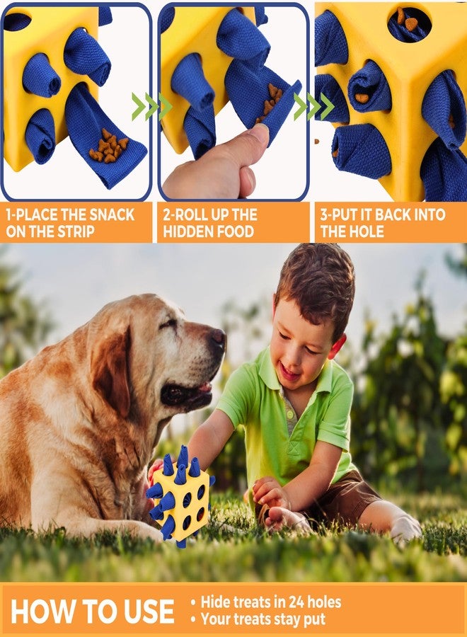 Fossa Dog Enrichment Puzzle Toy, Interactive Snuffle Ball for Dogs Encourage Stimulation Food Foraging Skill, Resistant Rope to Hide Treat for Aggressive Puppy, Small, Medium, Large Dog - Image 5